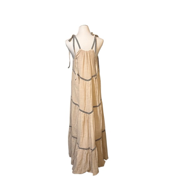 NWT Anthropologie Mable Flirty Shoulder Tie Maxi Dress - Picture 7 of 10